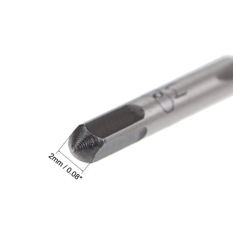 5 Pairs M2 Hand Threading Tap Set M2 X 0.4 Pitch Taper And Plug Taps In High Speed Steel With Straight Flutes For Rethreading Damaged Threads In Mild Steel Aluminum Iron Copper
