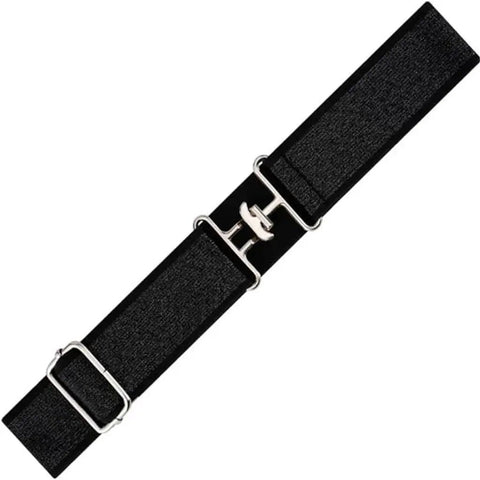 Ride Ready Elastic Horse Riding Belt with sturdy hook buckle, ultra comfortable waist strap, black color