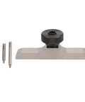Stainless Steel Depth Dial Indicator Base With 8mm Clamping Hole For Precision Machining Tool Setup Built To Last Pro Grade Solid Clamp And Secure Threaded Knob For Stable Setup In Your Shop with three extension rods