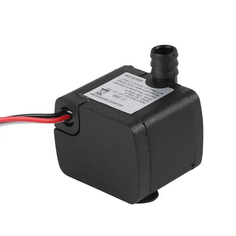 Kick Heat Out With This 12V DC Mini CPU Water Cooling Pump Featuring 300 Liter Per Hour Flow Rate And 1800 RPM For Super Quiet Desktop Gaming Rig Heat Dissipation Setup.