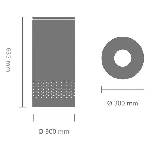 Diagram of 9 Gal White Laundry Hamper With Quick Drop Lid For Easy Toss In Ventilation Holes Corrosion Resistant Materials