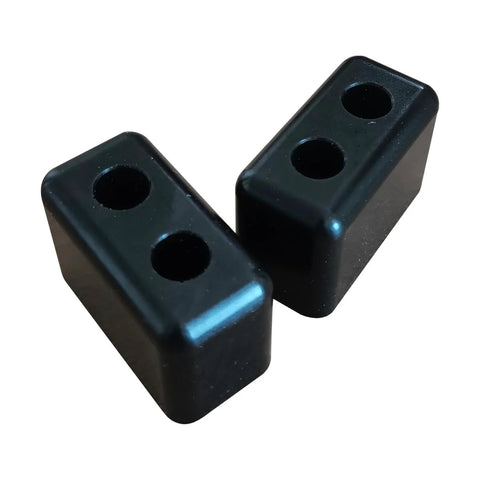 Pair Polyurethane Rubber Bumpers For Sliding Patio Doors With Hardware Included, UV Resistant Replacement Bumpers