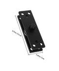 Heavy Duty 360 Degree Rotation Stainless Steel Door Pivot Hinge Hidden Wear Resistant Black Finish with measurements