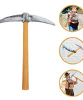 Decorative Fake Pickaxe Prop For Parties Cosplay And Events, lightweight plastic and foam, realistic look, for photos and stage props.