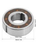 CSK15 Steel One Way Bearing 35X15X11MM Miniature Clutch Roller with silver finish for machines and motors.