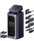Plug Straight Into A Sick New Gear Flow With This Kickass Fifteen In One Docking Station Featuring One Sixty Watt Usb C Hub Qi Two Wireless Dual Hdmi Four K Screens For Your Laptop Daily Boost, showing ports and design.