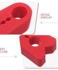 Close-up of Heavy Duty Silicone Car Door Lock Buffer Pads for Hella Quiet Drives and Zero Rattle, showing user-friendly design.