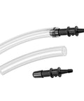 Manometer tube adapter kit; clear tubing with black fittings, 3/16" to 5/16" adapters, 2-pack