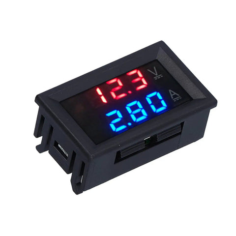 DIY Friendly Voltmeter And Ammeter Panel Meter For PCB Wiring 50A Digital Readout Shows Voltage And Current At A Glance