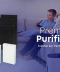 True HEPA H13 Filter R Replacement For Honeywell Air Purifiers HPA200 HPA3200 Series With PreFilter A next to packaging box