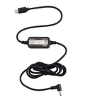 Usb C To Barrel Connector Radar Detector Power Cable for RAD350 380 450 480i 700i, coiled with USB-C and barrel connectors visible