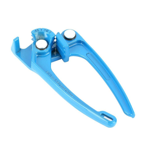 Handheld 90 Degree Tubing Bender For One Eighth To One Quarter Inch Lines, Great For Fuel, Brake, And AC Refrigerant Tubing, Zero To One Hundred Twenty Degree Bend Range, Durable Steel With Blue Coating, Pro Grade Tool