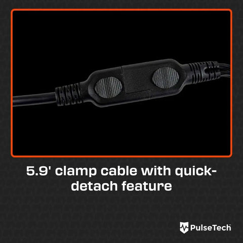 5.9' clamp cable with quick-detach feature for Heavy Duty Digital Battery Tester And Electrical System Analyzer.