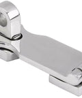 Marine Grade 316L Stainless Steel Two Piece Door Hasp With Turning Padlock Eye Mount And Swivel Staple, 3x1 Inch Fully Polished