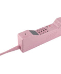 Kickass Vintage Cellphone Prop Cast From Heavy Duty Iron Serving Major Eighties Brick Phone Throwback Aesthetic Optimal For Film Productions Social Media Shoots And Cool Room Accents, pink retro iron mobile handset with antenna.