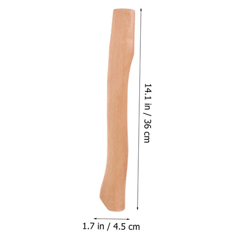 Beefy Beech Wood Axe Handle Replacement 10 Piece With Stainless Steel Wedges For Gardening And Firewood Splitting