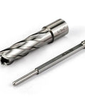 Oscarbide 5/8x2 HSS annular cutter with Weldon shank and pilot pin for magnetic drill press, 2-piece set