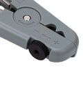 Close-up view of Hilitand Compact Wire Stripper And Cutter Tool with durable SK5 steel blade and strong ABS body.