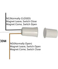 Wired Recessed Door Sensor Hidden Window Contact Reed Switch With Nc No Magnetic Alarm System Access Control wiring diagram.