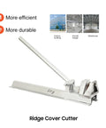 Manual Color Steel Tile Ridge Cover Cutter 0.6mm Built For Precision Roof Panel Edges, shown with handle and cutting blade