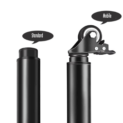 Four Pack Adjustable Heavy Duty Table Legs Built From Premium Steel With Tough As Nails Durability For Sofa Couch Coffee Tables Supporting Massive Loads While Gliding Effortlessly On Swivel Casters. Standard and mobile adjustment features.