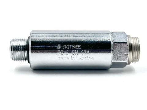 Side view of stainless steel All-In-One In-Cylinder Pressure Transducer For Gasoline Engines That Reads Cylinder Compression, Intake Manifold Vacuum, And Back Pressure In One Go, Every Time.