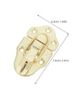 Six Pack Duckbill Hasp Locks Heavy Metal Toggle Latch Catches For Tool Boxes Trunks And Storage Units With Solid Retro Hardware For Tough Jobs Everywhere, gold metal 7.4cm latch.