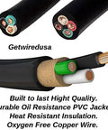 Straight Shooter Eva Charger Cable Adapter Links Nema Six Twenty Plugs To Fourteen Thirty Outlets showing durable PVC jacket and copper wire.