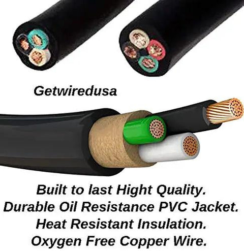 Straight Shooter Eva Charger Cable Adapter Links Nema Six Twenty Plugs To Fourteen Thirty Outlets showing durable PVC jacket and copper wire.