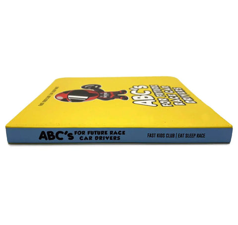 Future Race Car Driver Alphabet Fun For Gearhead Kids A To Z Board Book Teaching Car Parts Wheels Engines And Auto Terms With Colorful Illustrations A Hands On Learning To Read Adventure For Toddlers And Preschoolers, yellow 26-page board book