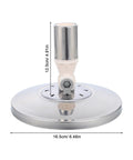 2 Pack Stainless Steel Mop Base Replacement Plates Heavy Duty Rotating Mop Head Spare Parts For Commercial And Industrial Floor Cleaning Compatible With Various Mop Frames Easy Swap, 16.5cm