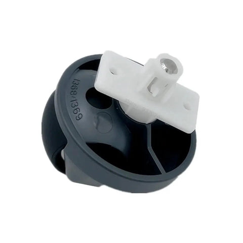 Front omni-directional caster wheel for robot vacuum, grey with white mounting plate, compatible with Roborock Q7 Max/S7
