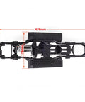 Top view of TRX4 D90 313mm Wheelbase RC Crawler Chassis Frame Builders Kit With 2 Speed Transmission 35T 550 Motor DIY Upgrade Part
