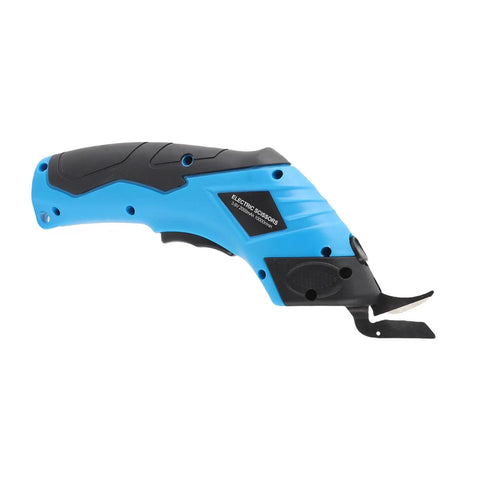 Cordless Electric Scissors For Fabric Leather Cardboard Compact Lightweight Handheld Cutter With Precise Thread Tracing Jam Free Cutting Ergonomic Craft Tool For DIY Sewing And Home Projects, blue