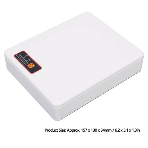 Compact Mini Ups Battery Backup For Home Routers Modems Offering 12000Mah Capacity And 18W Clean Output, white design with power indicator