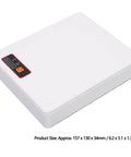 Smooth Game Changer 16000mAh Ups Battery Backup, white, compact design, dimensions 157x130x34mm, ideal for routers.