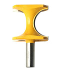 Bull Nose Radius Router Bit With One Half Inch Shank And One And One Half Inch Cutting Diameter, 3/4 Inch Radius, Pro Grade Carbide