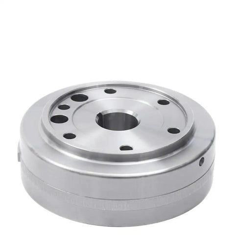 Heavy Duty Flywheel Rotor Replacement For 2002 To 2008 400 CC Snowmobile 2X4 And 4X4 Models showing a metallic rotor with holes.