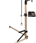 Foldable Aluminum Bike Repair Stand With Height Adjustable Arm, stable frame, tool tray, lightweight construction