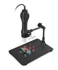 Magnetic Base Welding Bracket With Flexible Third Hand Arm for soldering workstation, durable aluminum and iron base mount