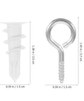 Self Drilling Drywall Anchors And Screws Kit, 20 Sets, Heavy Duty Nylon and Iron for Plasterboard with size specifications