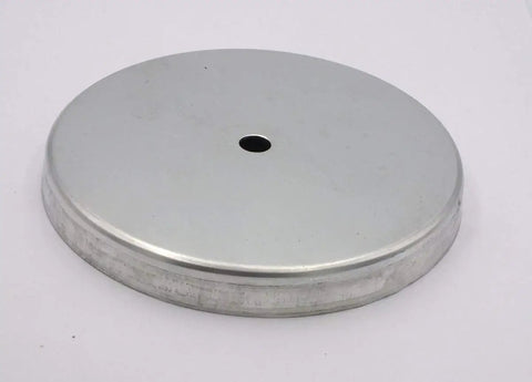 Replacement Lids Set Of 3 For 3 Lb Drum Rotary Rock Tumbler Barrel Silver 4.5 Inch Diameter And 0.5 Inch Height Fits Chicago Electric