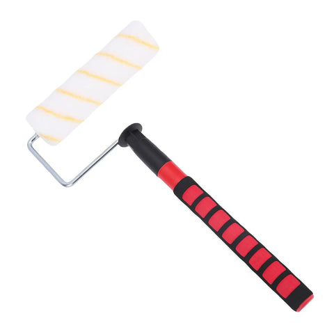 Adjustable Telescopic Paint Roller Kit For Walls And Ceilings Rock Solid Nine Inch Frame No Fuss Extendable Pole Quick Lock Design with comfort grip.