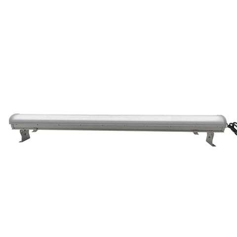 LED Explosion Proof Light 4ft 100W 14000 Lumens Hazardous Location Fixture with aluminum housing, side view