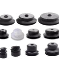 PJG 5 Pack Double Layer Silicone Vacuum Suction Cups For Pneumatic Robot Gripper, various sizes, durable rubber design.