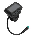 EN06 LCD Bike Display with USB interface for electric bikes showing control buttons and cable for 24V, 36V, and 48V systems.