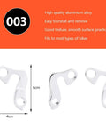 Rear Derailleur Hanger For Mountain Bike Aluminum Alloy Dropout Adapter Tail Hook shown with size dimensions 6x4cm.