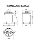 Installation diagram of Heavy Duty Dc Contactor And Power Relay Switch For Ev Chargers With Plug And Play Wiring That Handles Up To Seventy Two Volts.