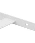 Legit Heavy Duty White Steel Shelf Brackets 4 Pack With Premium Mounting Screws For Rock Solid Diy Wall Shelving And No Sweat Home Organization Upgrades close-up of steel bracket design.