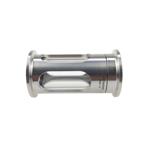 HEZONGSION 1.5-inch tri-clamp sight glass in stainless steel SS304 with EPDM seal, 3.5-inch length, 25mm ID.